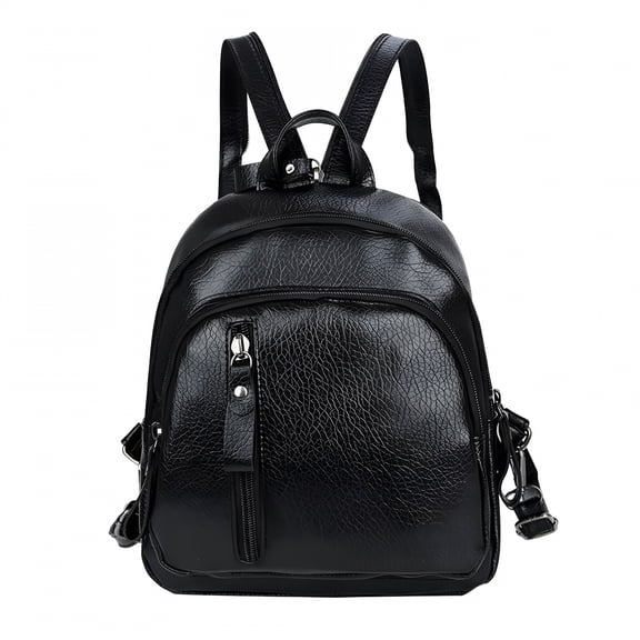 GASTROPOD Small Leather Backpack for Women Fashion Backpack Handbag Mini Backpack Purse Ladies Shoulder Bag Travel Bag Cute School Bookbag Black