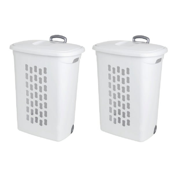 Sterilite Ultra Wheeled Laundry Hamper Basket With