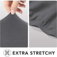thumbnail image 5 of J&V TEXTILES Super Stretch Sofa Slipcover  Spandex Non Slip Soft Couch Sofa Cover, Washable Furniture Protector with Non Skid Foam and Elastic Bottom for Kids, Pets Gray, Love Seat, 5 of 6