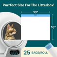 thumbnail image 4 of Petcove Litter Box Liners for Automatic Litter Box – 75 Count Drawstring Cat Litter Bag Liners – Self Cleaning Litter Box Bags for Auto Cat Litter Box Self Cleaning, Leakproof & Odor Control - Bundle, 4 of 7