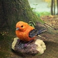 thumbnail image 1 of pitrice Miniature Bird Statue Arts Crafts Bird Animal Model Ornament Decor 1Pcs A, 1 of 8