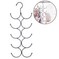 thumbnail image 1 of Scarf Hanger Space Saving Multi-purpose 10 Loop Metal Tie Hanger Belt Organizer, 1 of 6