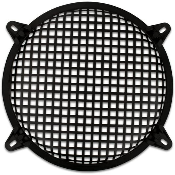 Goldwood Subwoofer Grille and Hardware 10" Steel Waffle Speaker Woofer Grill Black (SWG-10C)