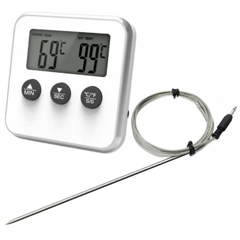 GOODLIEST Baking Thermometer 1 Set Temperature Measurement Timer Mode  Durable Waterproof Baking Thermometer 