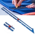 thumbnail image 4 of Aluminum Quilting Ruler, Safe Wear-resistant Sliding Gauge Practical Convenient  For Positioning For DIY Craft For Measurement For Household Silver,Blue, 4 of 8