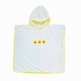 thumbnail image 3 of Unisex Baby Hooded Bathrobe Cartoon Animal Coral Velvet Towel 60X60cm, 3 of 5