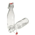 thumbnail image 4 of 16-20oz Clear Growler with Flip Top Airtight Silicone Seal | For Beverages, Oil, Vinegar, Kombucha, Beer, Water, Soda, Kefir | Pack of 36, 4 of 4