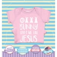 thumbnail image 2 of Shop4Ever No Bunny Loves Me Like Jesus Easter Baby's Bodysuit Infant Cotton Romper 18 Months Pink, 2 of 5