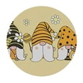 thumbnail image 4 of BANET Cute Sunflower Bee Gnomes Round Fitted Tablecloth with Elastic Protector Table Cloth Kitchen Dinner Waterproof Oil-Proof Table Cover 42"-46, 4 of 8