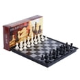 thumbnail image 1 of Juego de ajedrez internacional, tablero de ajedrez plegable, práctico e interesante juego de ajedrez magnético para viajes y entretenimiento, 1 of 12