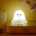 thumbnail image 4 of weibbin Cute Ghost Night Light 7 Color Changing LED Lamp Rechargeable Bedside Nightlight Decor for Bedroom Nursery Gift Silicone PVC, 4 of 6