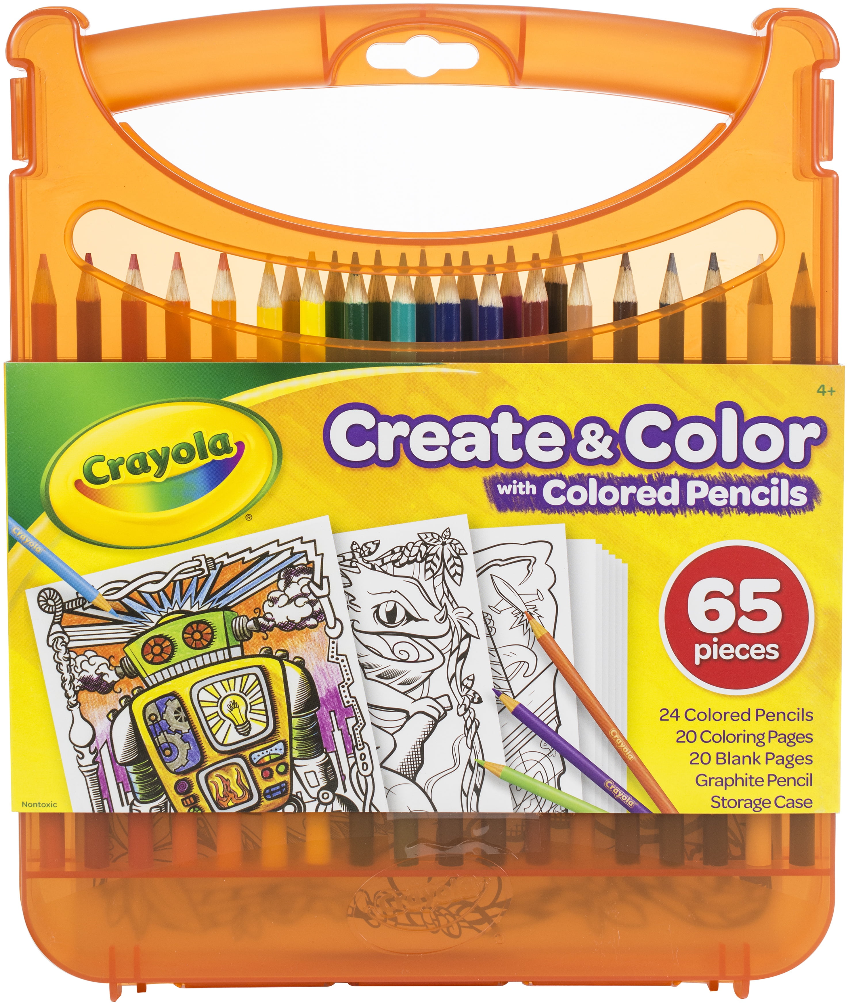 Crayola Crea E Colora – 65 Matite Colorate – Già Temperate – Confezione Assortita