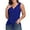 Royal Blue, variant on Womens Tank Tops Sleeveless Button Down Shirts V Neck Tie Front Knot Tunic Blouses