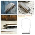 thumbnail image 3 of PAMINGONO Support d'Harmonica en Métal Réglable pour le Cou avec Design Pratique pour Utilisation d'Harmonica à 10 Trous, 3 of 8