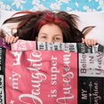 thumbnail image 5 of Daughter Gifts, Gifts for Daughter from Mom, Daughter Birthday Gifts Idea, Daughter Gift from Mom Dad, Birthday Gifts for Daughter Adult, Birthday Gifts Blanket 60” x 50” for Daughter, 5 of 6