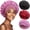 Set J, variant on 3 Pack Satin Bonnet Silk Hair Bonnet for Sleeping, Sleep Bonnets for Women Large Wide Soft Band Sleep Cap for Curly Hair Braids