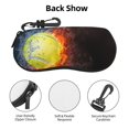 Sigee Tennis Ball On Fire And Water for Soft Eyeglass Cases for Women
