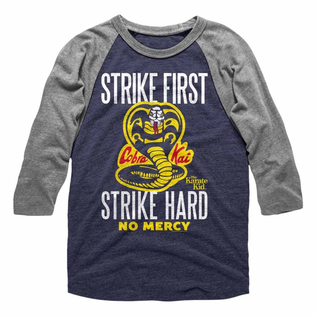 Cobra Kai Jumper The Karate Kid Strike First No Mercy Men Adult Kids Jumper Top