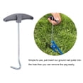 thumbnail image 4 of Uxcell Plastic Handle Steel Ground Stake Extractor Tent Peg Ground Hook Puller 3 Pack, 4 of 4
