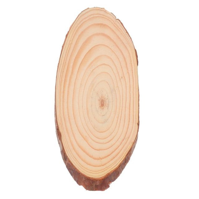 ColoMX Rodaja de madera grande redonda de madera para centros de mesa Rodaja de madera sin terminar Centro de mesa de madera