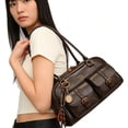 thumbnail image 3 of KKLDOGS Shoulder Bags for Women Y2k Hobo Tote Handbag Vintage Top Handle Bag PU Leather Shoulder Bag, 3 of 12