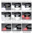 thumbnail image 3 of Faro LED portátil recargable impermeable rojo COB faro de inundación brillante XPG lámpara cuentas para correr de noche al aire libre ciclismo pesca camping, 3 of 10