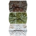 thumbnail image 1 of 3 uds. Diademas bohemias con estampado de moda Bandeau, diadema de algodón elástica para viaje, accesorios deportivos para el cabello para Yoga, 1 of 5