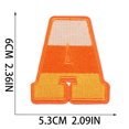 thumbnail image 3 of Set of 26 pieces of Halloween theme English letter embroidery fabric sticker computer embroidery flower label art patch sticker letter embroidery sticker, 3 of 5