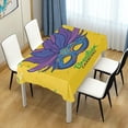 thumbnail image 7 of Coolnut Mardi Gras Tablecloth, Waterproof Washable Polyester Square Table Cover, Durable Tablecloth for Kitchen Dining Table Party Decor, 60"X 90", 7 of 7