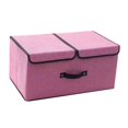 thumbnail image 3 of Caja de almacenamiento de lino de algodón tapa doble de diseño de deflector de caja de almacenamiento de tela para guardarropa ANGGREK Otros, 3 of 8