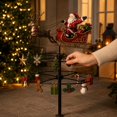 thumbnail image 5 of 31.5'' Christmas Flying Santa Sleigh Wind Spinner Kinetic Garden Stake, Reindeer Metal Windmill for Outdoor Yard Lawn Patio Decor, 5 of 5