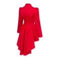 thumbnail image 7 of HXWCHs Women's Gothic Tailcoat Jacket Elegant Long Sleeve Attire XS Red, 7 of 7