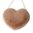thumbnail image 3 of Bolso de amor para San Valentín, bolso de peluche con forma de corazón, bolso cruzado para mujer, bolso pequeño con forma de corazón de melocotón para mujer, 3 of 6