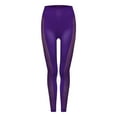 thumbnail image 4 of Ramiter Workout Leggings for Women Yoga Leggings Ribbed Seamless Workout High Waist Cross Over Athletic Exercise Leggings S,Purple, 4 of 4