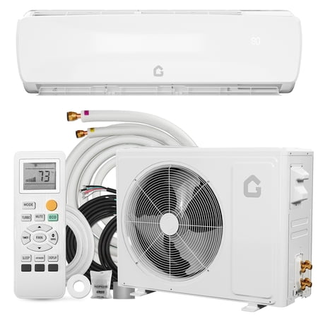 Cooling 12000 BTU 115V Mini Split Air Conditioner Heating 12300 SEER 19 Energy Efficient Split Unit Ac And Heat System with Remote Quiet Split-System Air Conditioners for Rooms Up to 750 Sq.Ft