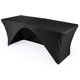thumbnail image 1 of Mantel rectangular de licra LA Linen con espalda abierta 72 por 30 por 30 pulgadas color negro, 1 of 1