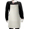 thumbnail image 1 of Colorful Kids Apron, Geometrical Simple Mosaic Ornament with Abstract Elements in Different Colors, Boys Girls Apron Bib with Adjustable Ties for Cooking Baking Painting, Multicolor, by Ambesonne, 1 of 2