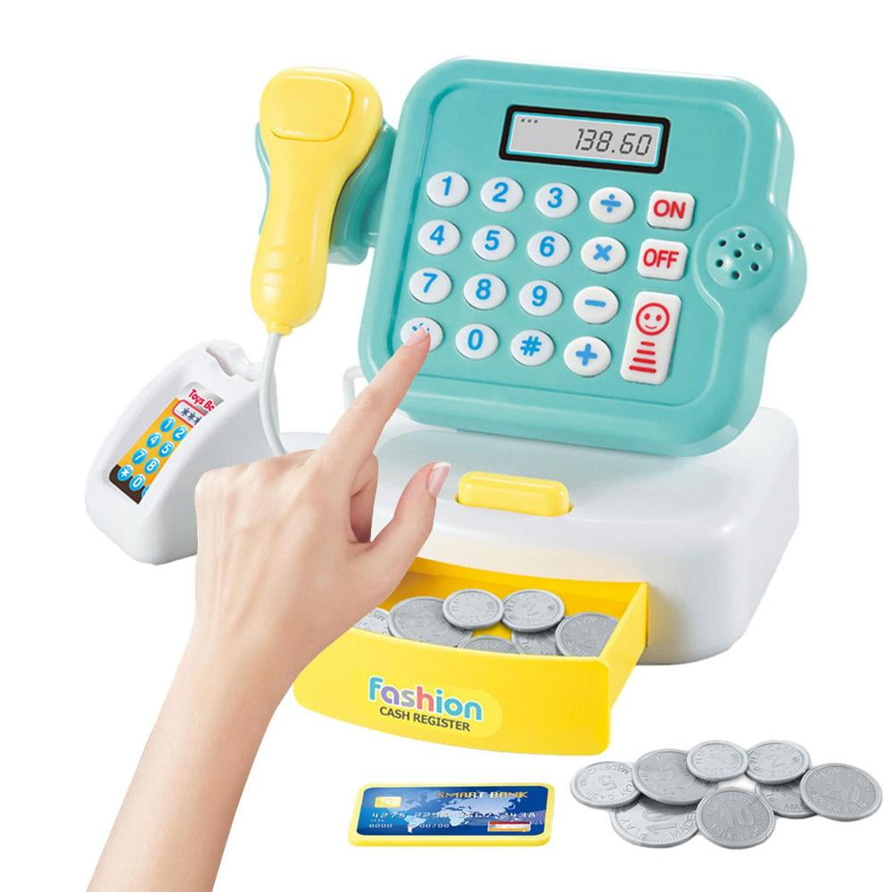 Huoge Electronic Cash Register Toy Grocery Store Scanner Pretend Play