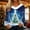 #242-Blue, variant on Craaazy Christmas Sweaters for Women Santa Printed Furry Crew Neck Christmas Printed Sweaters Gifts For Women