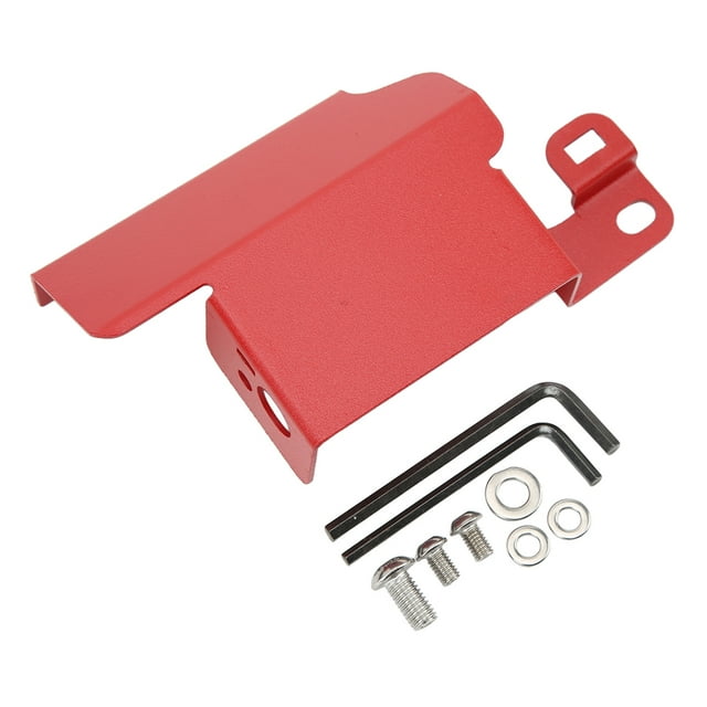 Boost Couverture de Solénoïde, Aluminium Durable Haute Résistance Revêtu de Poudre pour Véhicules Rouge