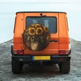 thumbnail image 6 of Naloa Rustic Sunflower Bouquet PVC Leather Spare Tire Wheel Cover Spare Tire Cover, for Car Truck SUV Camper Trailer Universal Fit(14-17in)-16 inch, 6 of 6