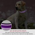 thumbnail image 4 of Reflective Dog Collar with Buckle Adjustable Safety Nylon Collars for Small Medium Large Dogs, Pink S Purple S, 4 of 4