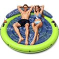 thumbnail image 1 of ParentPool Floats Adult, Inflatable Tanning Pool - Extra Large Pool Floats for Adults Heavy Duty, Round Pool Rafts, River Lake Floaties Water Floats with Cup Holders, 1 of 6