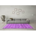 thumbnail image 3 of Ahgly Company Indoor Square Abstract Purple Contemporary Area Rugs, 3' Square, 3 of 4