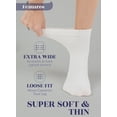 thumbnail image 6 of Hugh Ugoli Mid Ankle Diabetic Socks for Women, 4 Pairs, White, Size: 10-12, 6 of 6