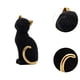 thumbnail image 5 of Estatua de gato, figura decorativa, moderna resina, adorno de escritorio coleccionable para nuevo Negro, 5 of 9