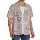 thumbnail image 2 of Balery Safari Animals Camisa Casual de Manga Corta con Botones para Hombre, Texturizada, Estilo Cubano, para Playa, Verano-Small, 2 of 5