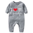 thumbnail image 2 of Riecok Unisex Newborn Baby Summer Short Sleeve Cotton Thin Lightweight Breathable Soft Comfortable Fruit Print 0-18 Months Gray 6 M, 2 of 5