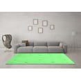 thumbnail image 3 of Ahgly Company Indoor Round Solid Emerald Green Modern Area Rugs, 4' Round, 3 of 4