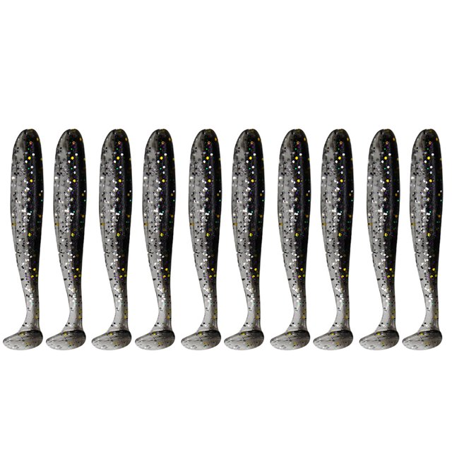 Wosthever 10 Uds. De cebos de pesca de simulación, señuelos de pesca reutilizables, cebos artificiales portátiles de PVC, 9cm, tipo 4 Pescar No.16 Wosthever OD000513-16
